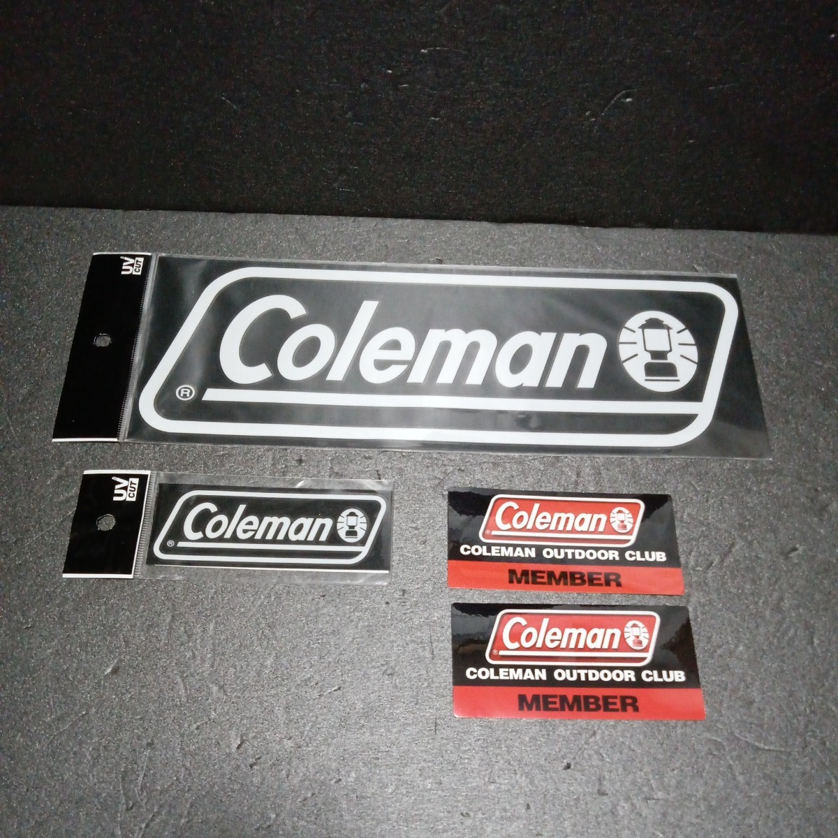 ● Coleman「オフィシャルステッカー L／1枚・S／1枚・アウトドアクラブステッカー／2枚」コールマン　シール　ステッカー