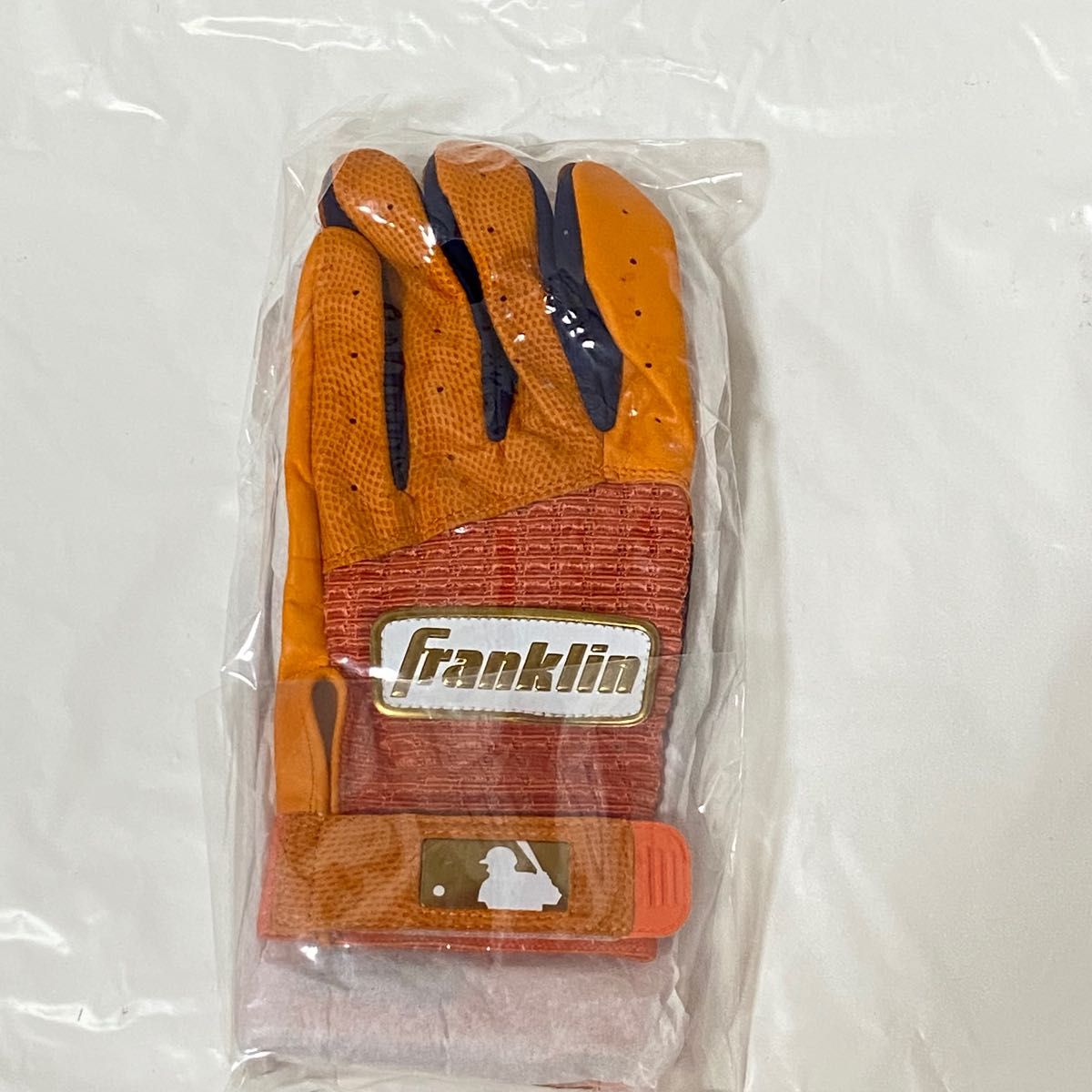 新品 Franklin Custom Pro Classic オレンジ×ネイビー Lサイズ バッティンググローブ 野球 値下げ不可