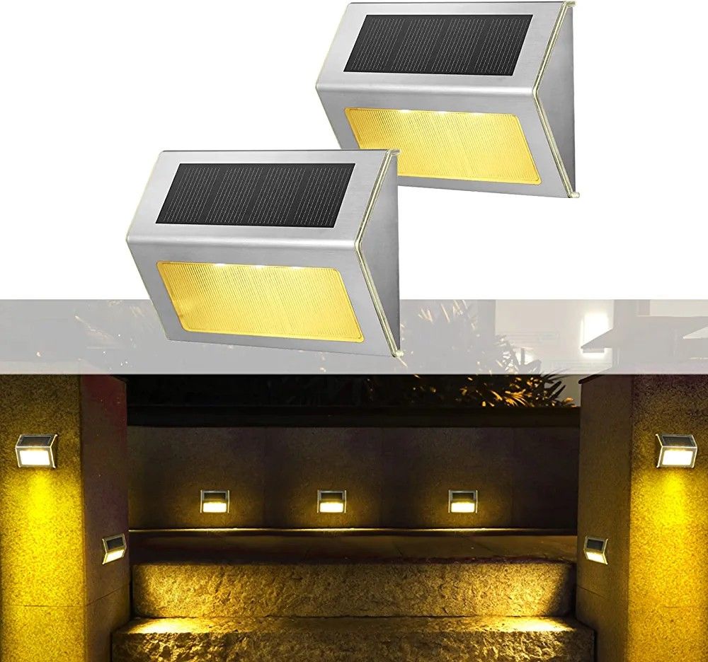 ソーラライト 階段ライト パスライト 防水 ステンレス製 屋外 自動点灯 防水