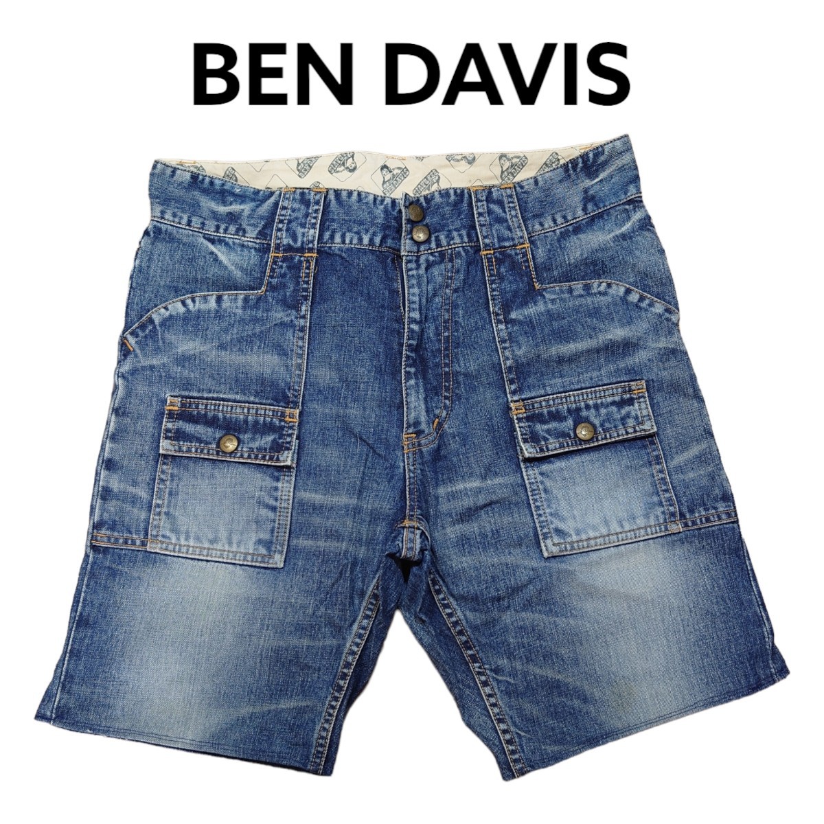 BEN DAVIS　 Denim   шорты  　... день  ...　 укороченные брюки 　 бу одежда 