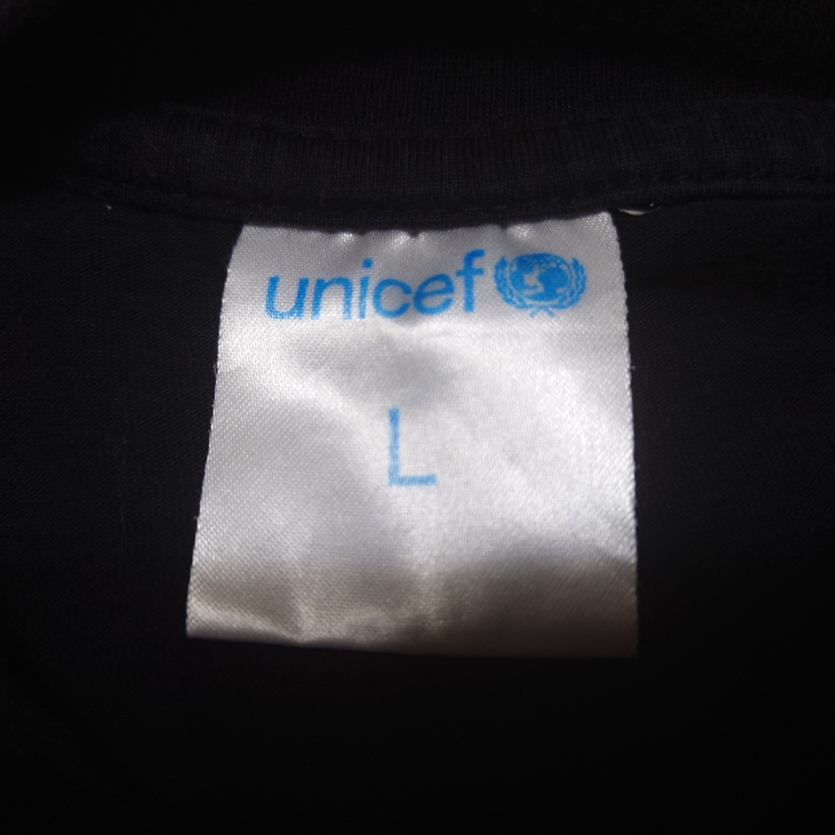 Unicef　フォトプリントTシャツ　ビッグプリント　古着　ユニセフ