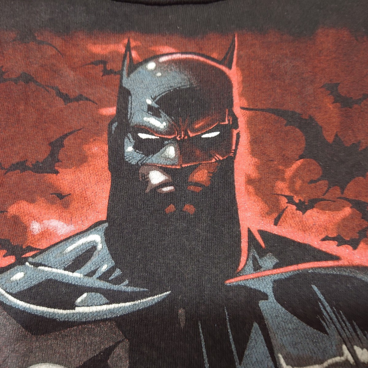 00s BATMAN　ビッグプリントTシャツ　古着　バットマン　DCコミックス
