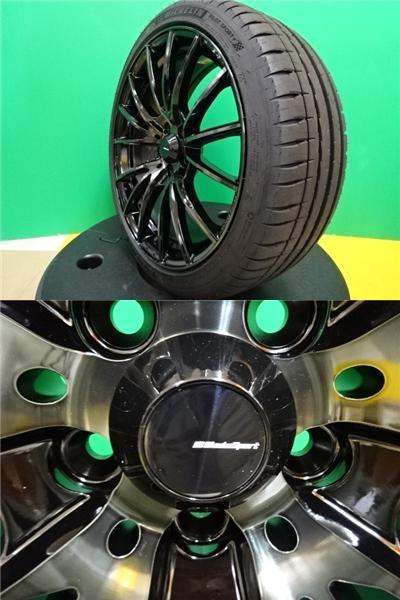 ミシュラン パイロットスポーツ4 215/40R18 ウェッズスポーツSA-35R 18インチ 中古タイヤ 新品アルミ 86 カローラスポーツ BRZ_画像3