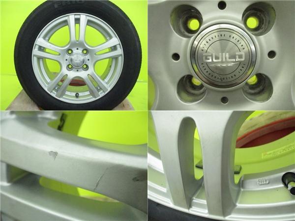 デミオ MAZDA2 フリード カローラ アクシオ 中古 GUILD 15インチ ファイアストーン ヨコハマ V552 185/65R15 set DJ5A DJ5FS DJ3A GB3_画像8