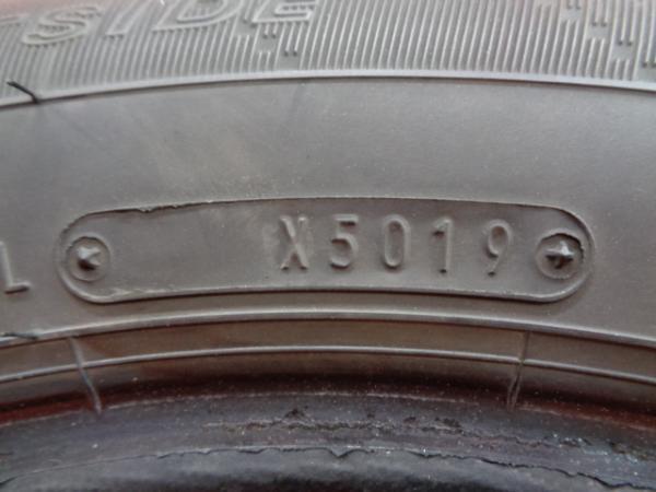 中古タイヤ 4本 ダンロップ EC204 185/60R16 185/60-16 2019年製 エナセーブ デミオ ラクティス ノート 夏タイヤ_画像7