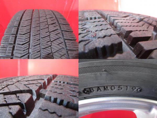 限定1台! BS FEID 17 7.0 +45 5H114 + BS BLIZZAK VRX2 225/55R17 19年製造 中古4本セット アルファード フーガ エクストレイル など_画像9