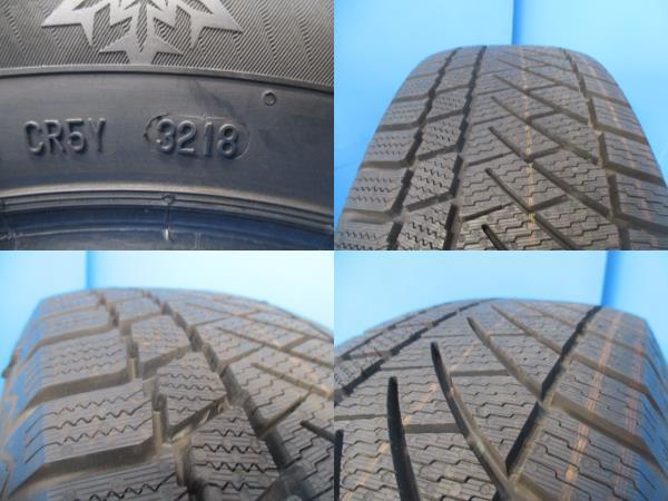 4本 中古 2018年製 バリ山 スタッドレスタイヤ コンチネンタル continental contiviking contact6 195/65R15 91T プリウス ヴォクシー_画像2