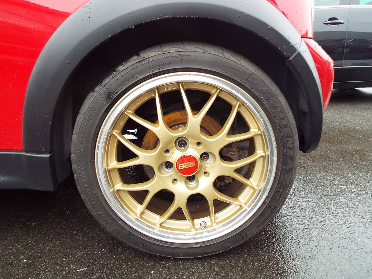 BBS 17インチアルミ 7J BMW ミニ MINIで使用 1円売り切り 245/45/17 ガリ傷なし R50R52R53R56R57 3