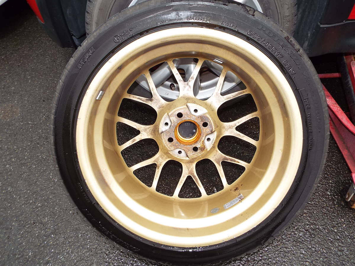 BBS 17インチアルミ 7J BMW ミニ MINIで使用 1円売り切り 245/45/17 ガリ傷なし R50R52R53R56R57 7