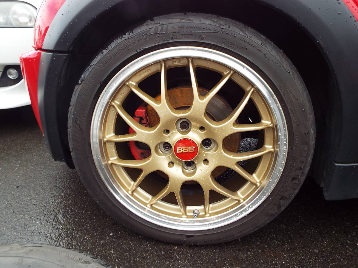 BBS 17インチアルミ 7J BMW ミニ MINIで使用 1円売り切り 245/45/17 ガリ傷なし R50R52R53R56R57 4