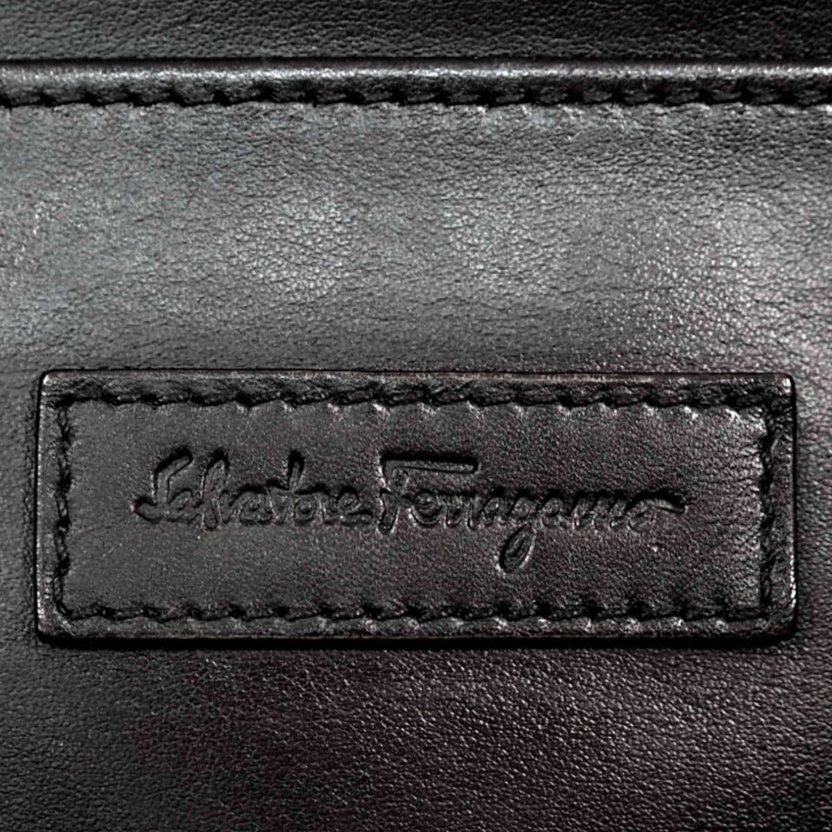 即決☆イタリア製 Salvatore Ferragamo☆オールレザービジネスバッグ