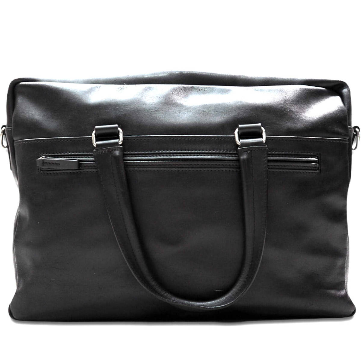 即決☆イタリア製 Salvatore Ferragamo☆オールレザービジネスバッグ