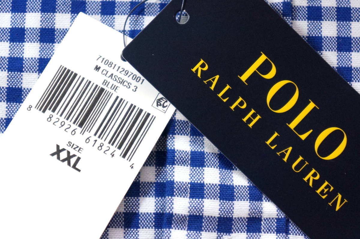 【新品】ラルフローレン ■ オックスフォードチェックシャツ ■ XXL ■ ブルーギンガムチェック POLO RALPH LAUREN 正規品_画像5