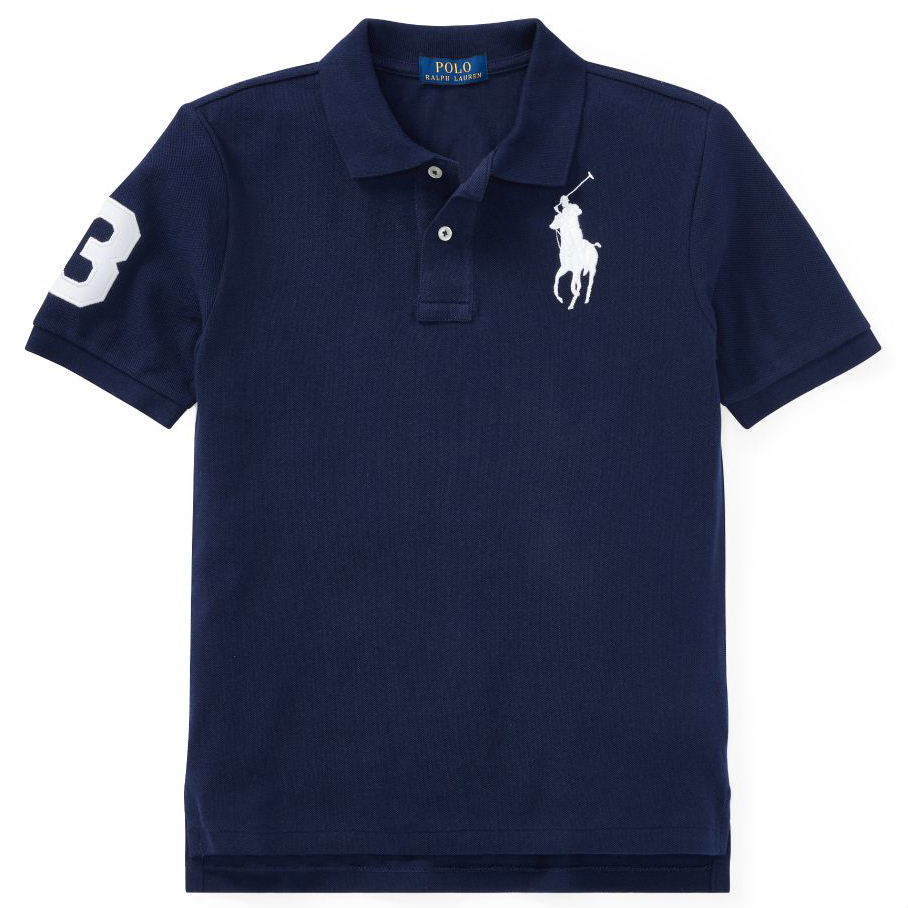 [ new goods ] Ralph Lauren # deer. . polo-shirt # men's XS~S / US Boys L # big po knee navy navy blue POLO RALPH LAUREN regular goods 