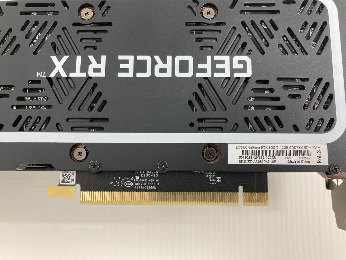 送料無料】動作確認済み グラフィックボード ZOTAC製 GeForce RTX 3080