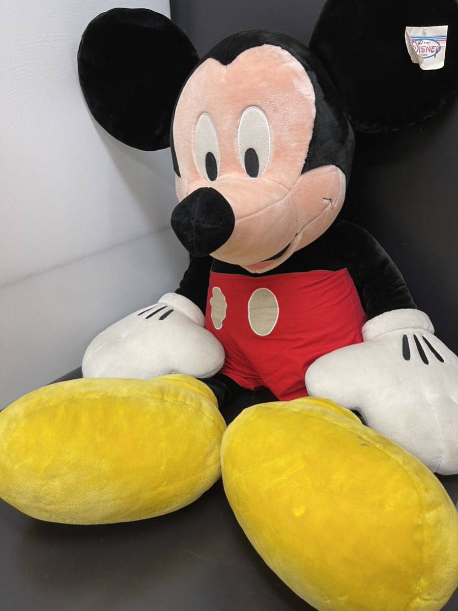 * прекрасный товар *TOKYO Disney RESORT Mickey Mouse jumbo мягкая игрушка с биркой общая длина примерно 110cm большой большой огромный Tokyo Disney resort 
