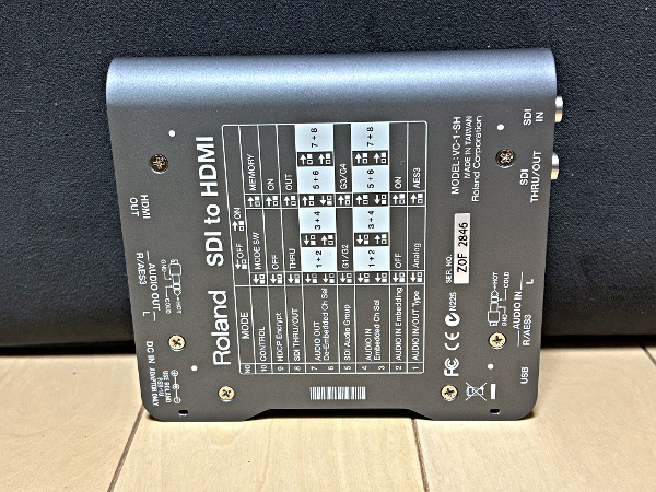 Roland ローランド VIDEO CONVERTER ビデオコンバーター VC-1-SH SDI to HDMI RGB コンポーネント コンポジット_画像3