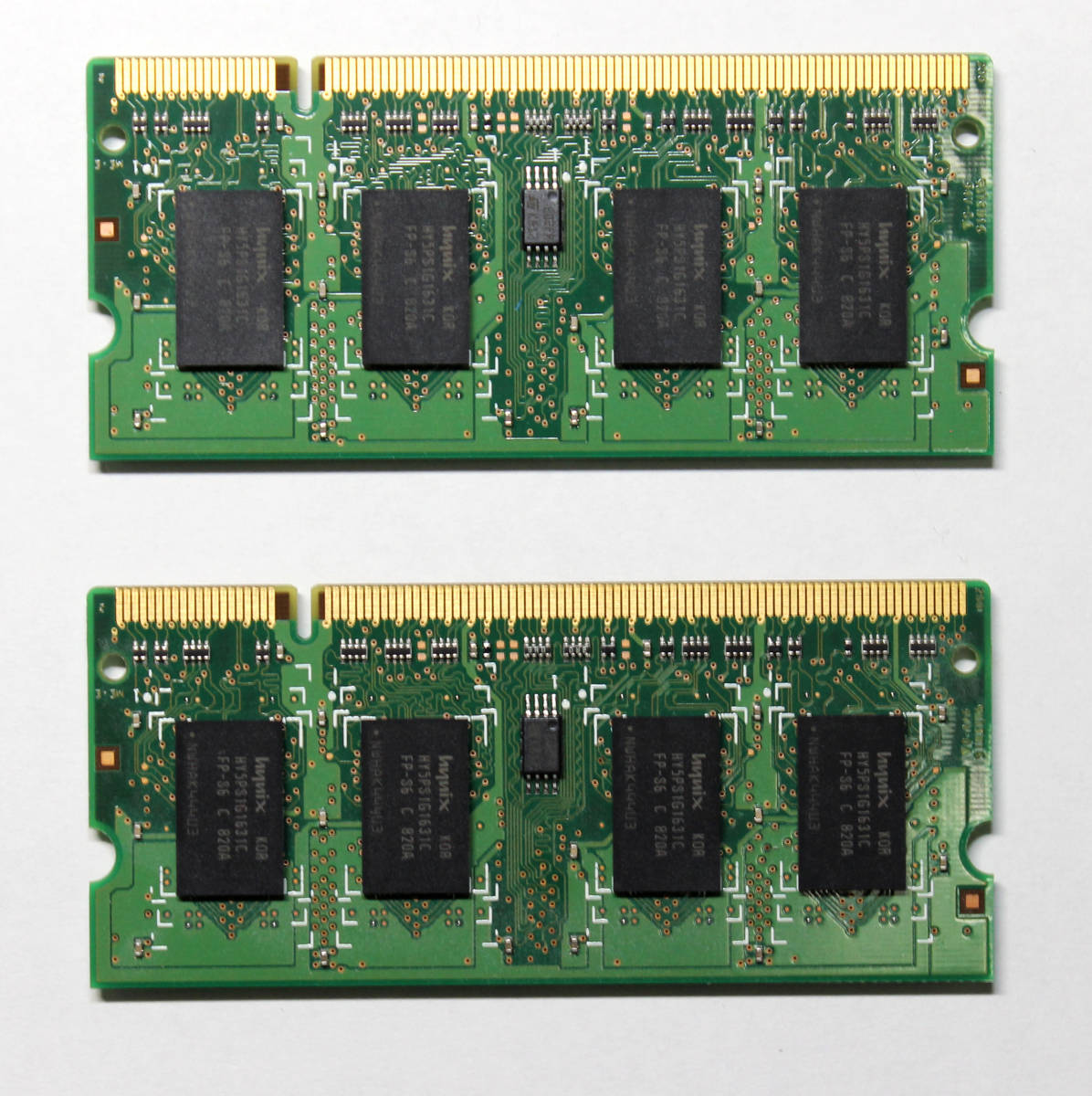 hynix DDR2-800 1GB 2枚セット 合計2GB SODIMM HYMP112S64CP6-S6 PC2-6400 メモリ モジュール SK hynix RAM_画像3