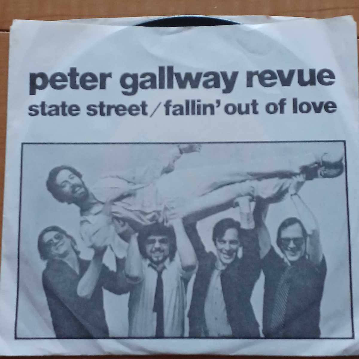 激レア/歌詞カード掲載特製ブックレット付[EPシングル] ★ PETER GALLWAY REVUE : 1981年＜STATE STREET / FALLIN' OUT OF LOVE＞ _画像1
