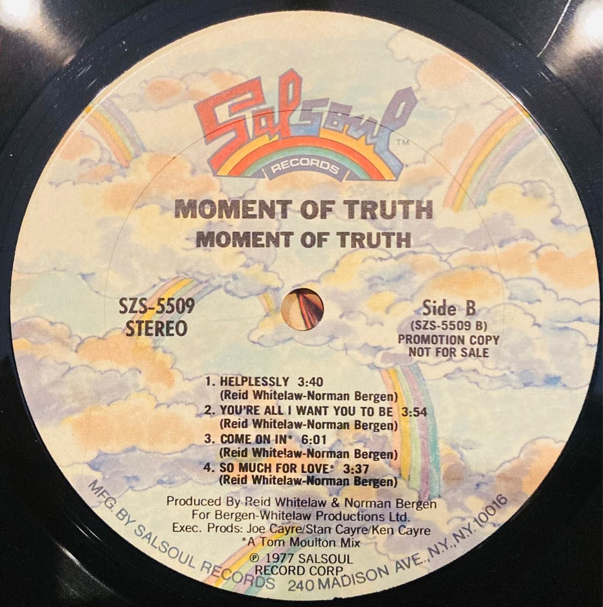 Moment Of Truth レコード Salsoul US レコード LP Soul サンプリング コーラス グループ 