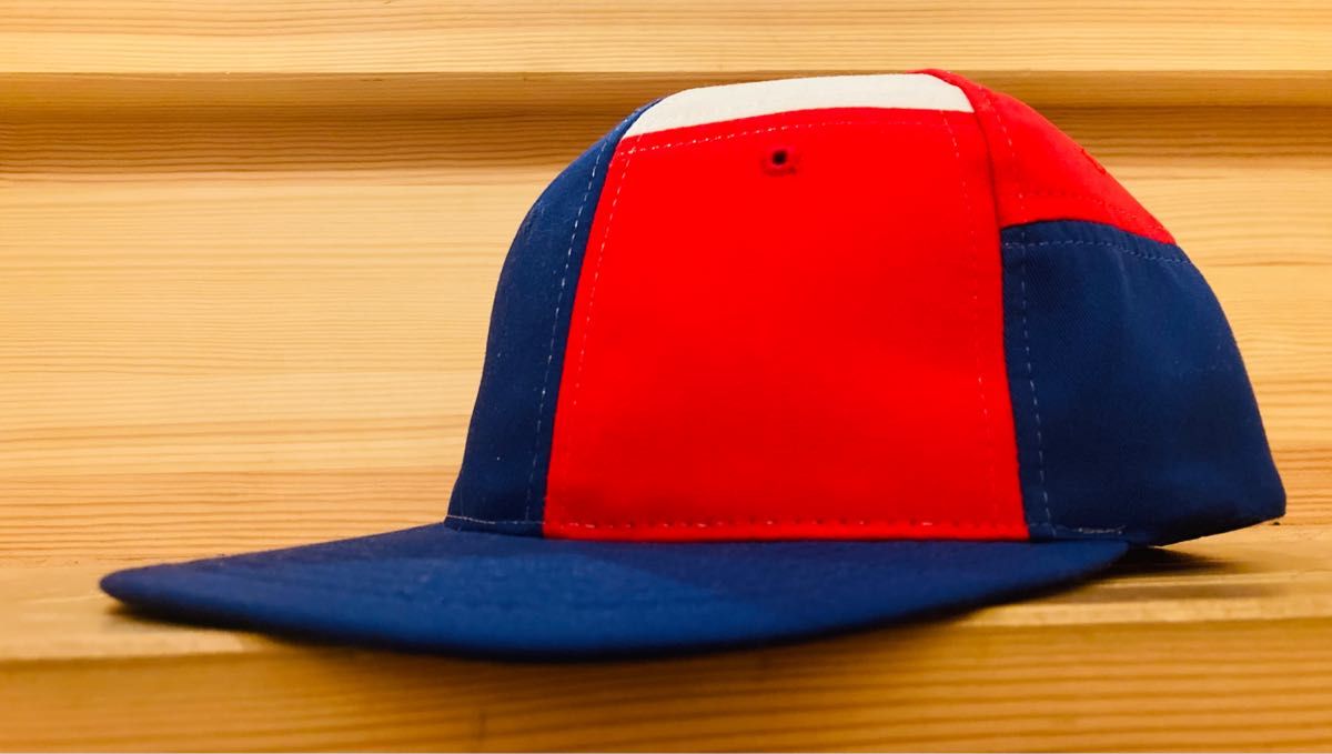 CAP 帽子 ヴィンテージ 90s 青 スナップバック 6pack デッドストック 80s キャップ 
