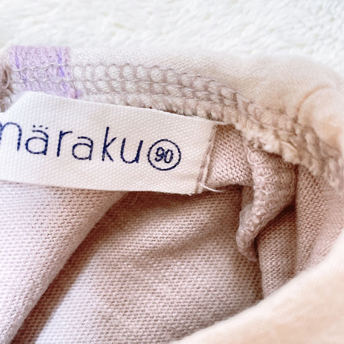 【美品】ママラク　ブルマスカート　セーラートップス　レースチュニック　白　ピンク　花柄　刺繍
