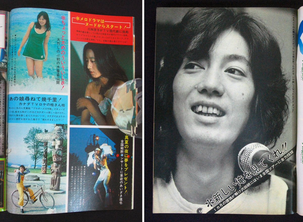 週刊明星1976年8月8日号大竹しのぶ/キャンディーズ/桜田淳子 週刊明星1976年8月8日号大竹しのぶ/キャンディーズ/桜田淳子