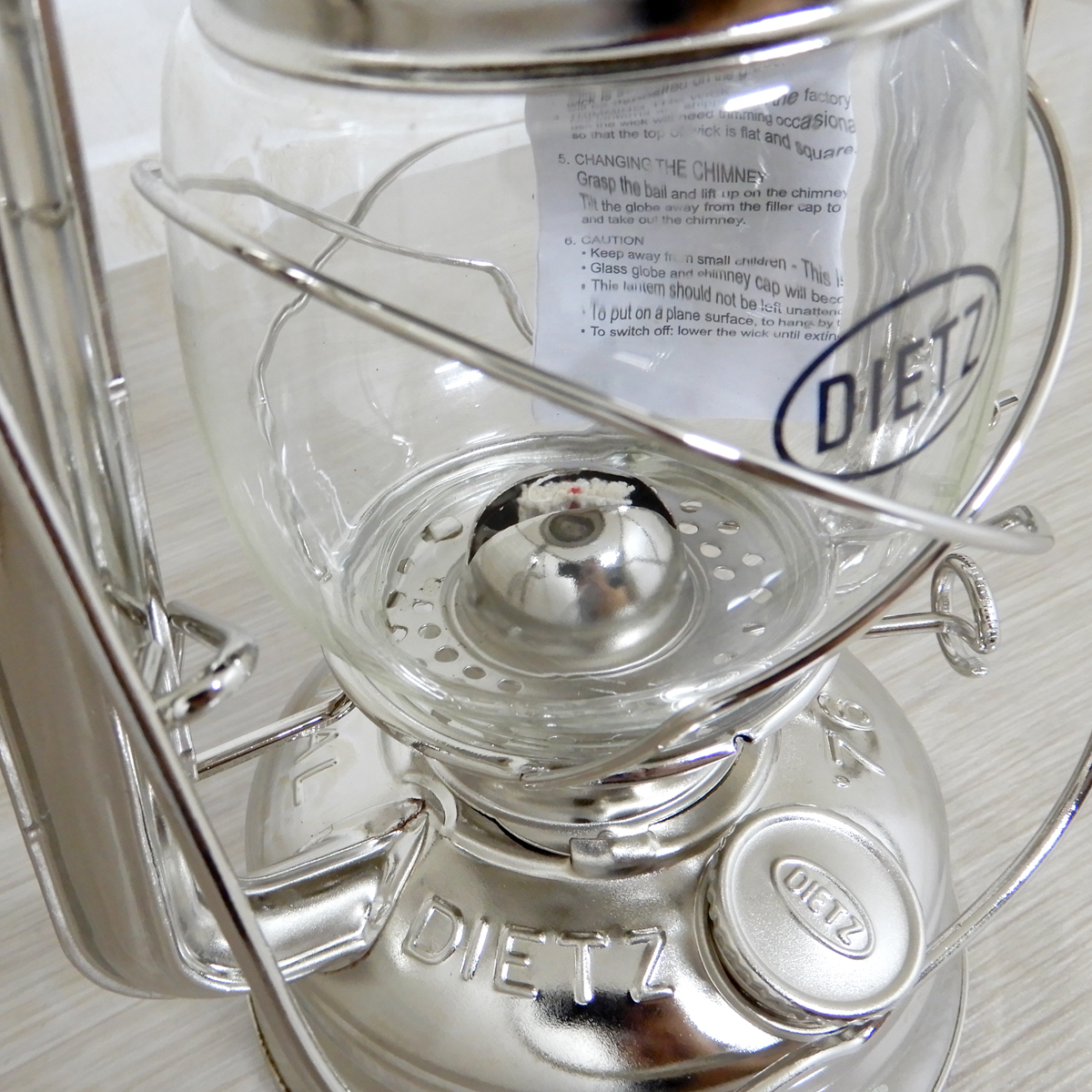 替芯2本付【送料無料】新品 Dietz #76 Original Oil Lantern - Nickel Plated 【日本未発売】◇デイツ ニッケルメッキ ハリケーンランタン