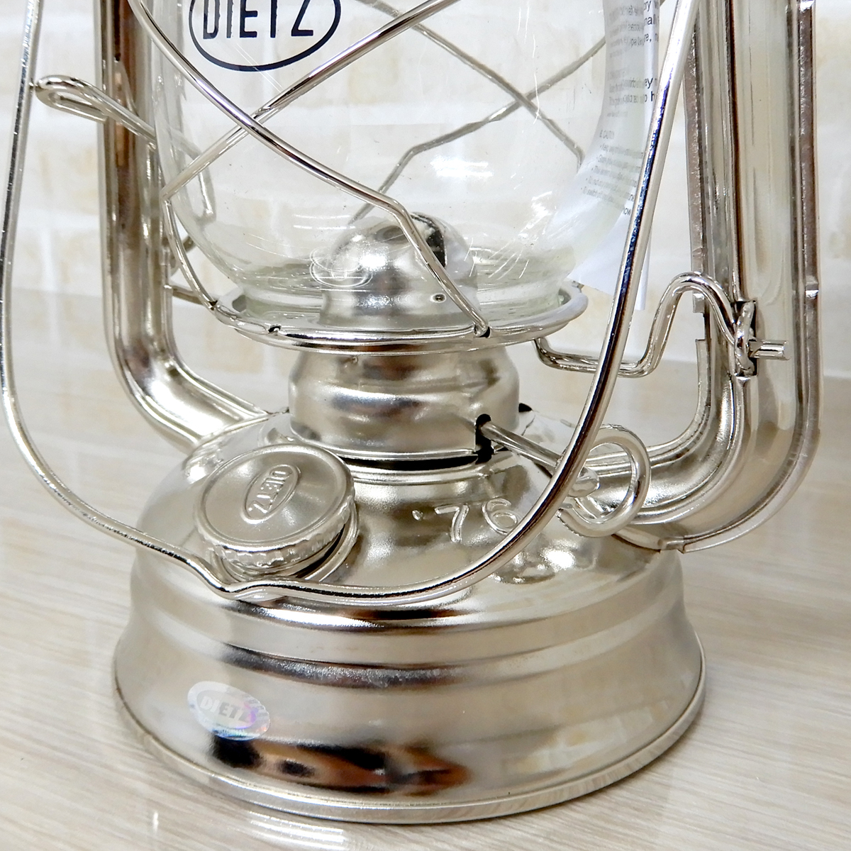 替芯2本付【送料無料】新品 Dietz #76 Original Oil Lantern - Nickel Plated 【日本未発売】◇デイツ ニッケルメッキ ハリケーンランタン