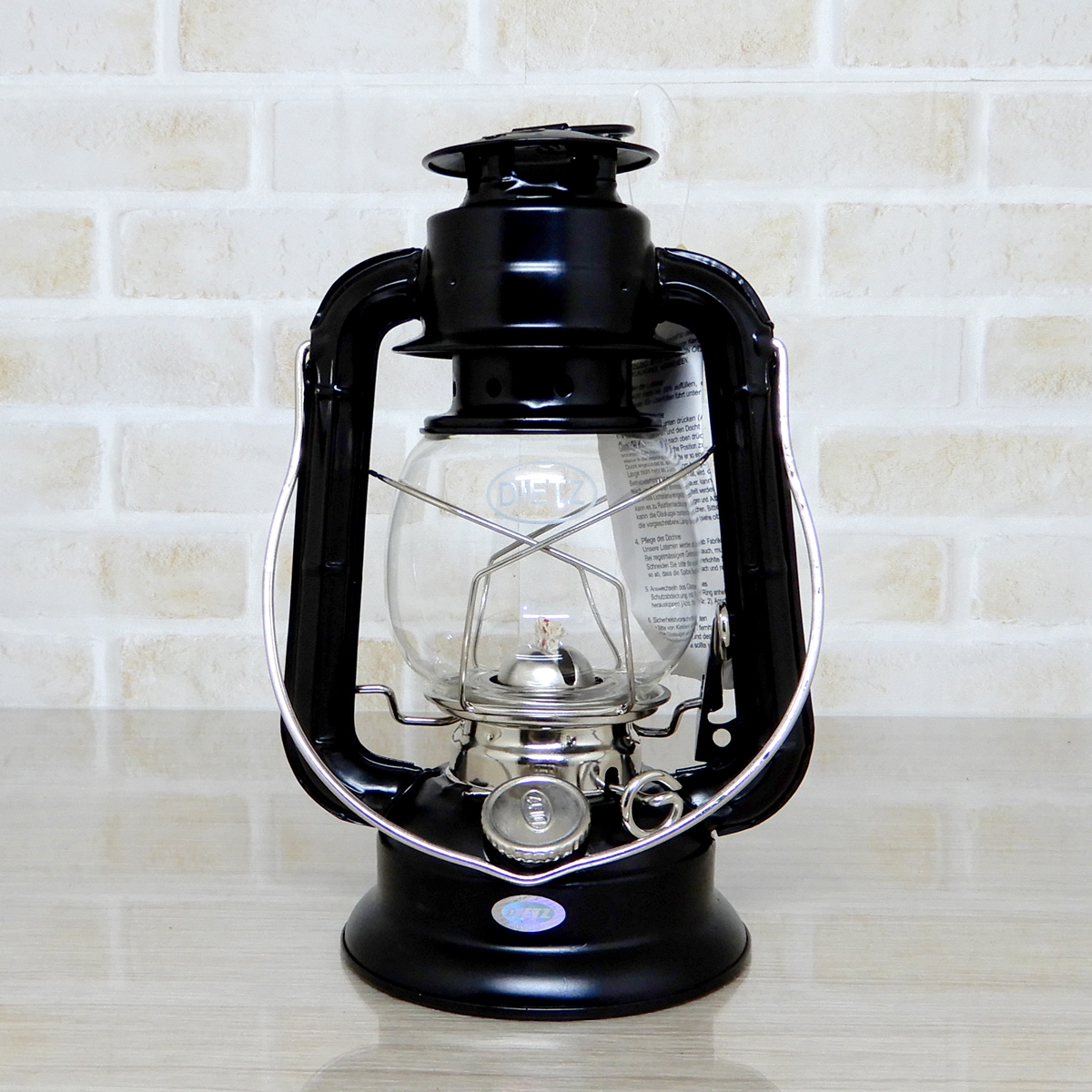 替芯付【送料無料】新品 Dietz #50 Comet Oil Lantern Black & Tin Trim 日本未発売 ◇デイツ コメット ブラック ハリケーンランタン 黒銀