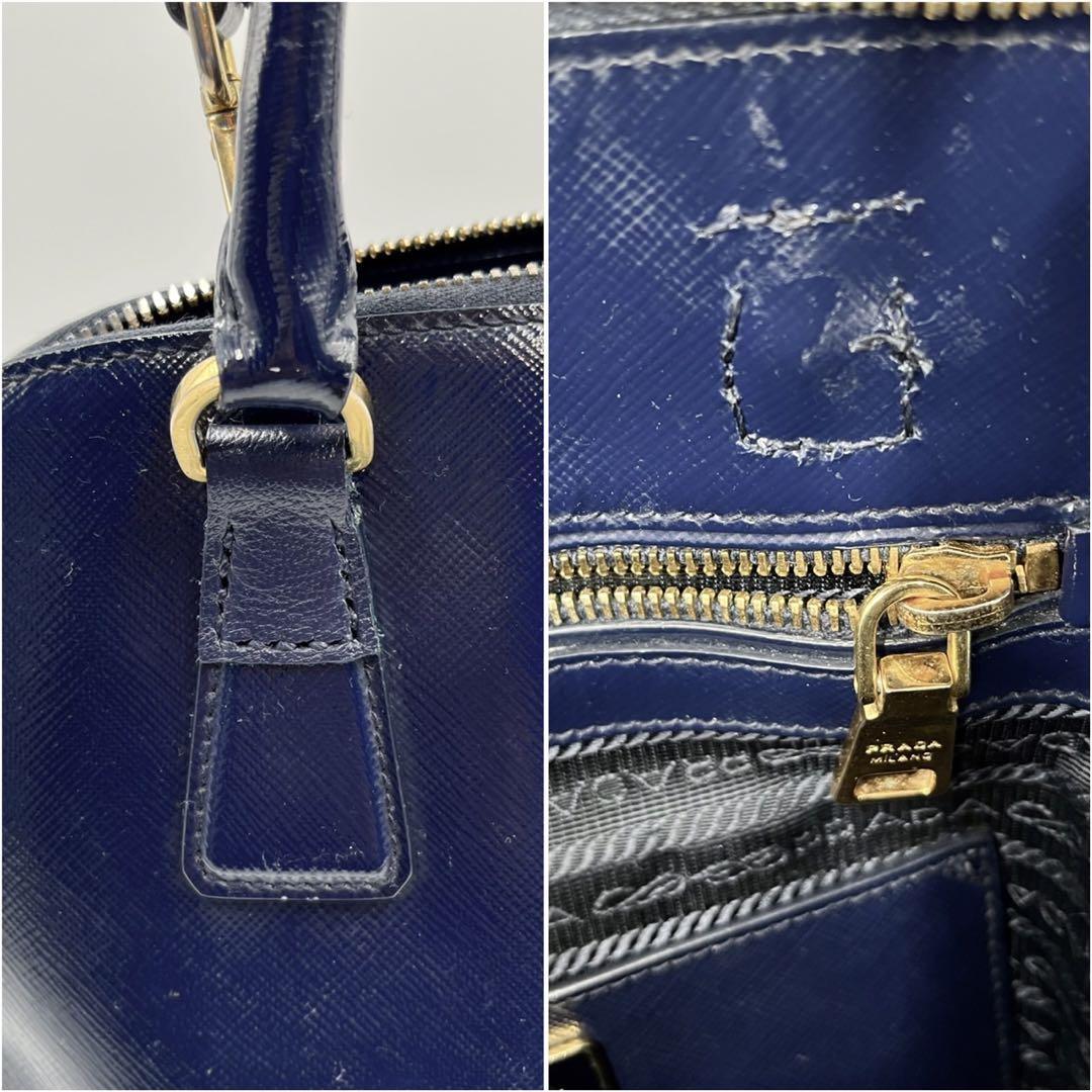 箱付き PRADA プラダ レザー ハンドバッグ ショルダーバッグ - 通販