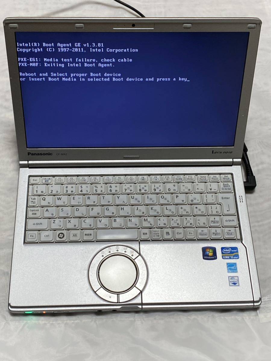 ジャンクノートパソコン本体 Panasonic CF-NX2 CPU Core i5 3320M