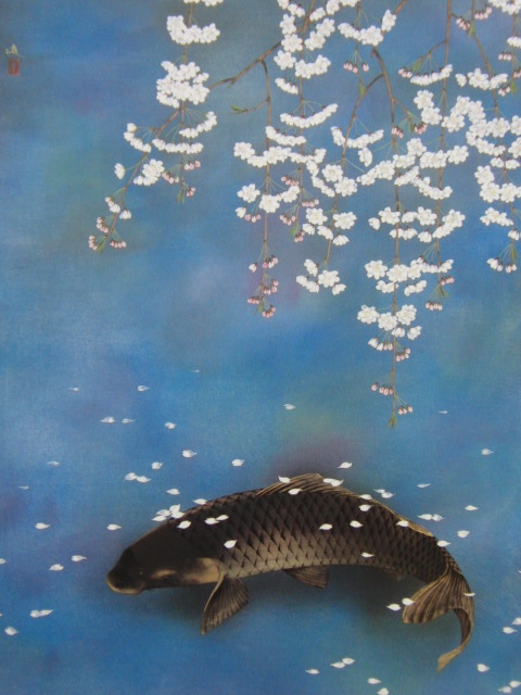 ヤフオク! - 牧進、【花時】、希少画集画より、状態良好、新品高級額装