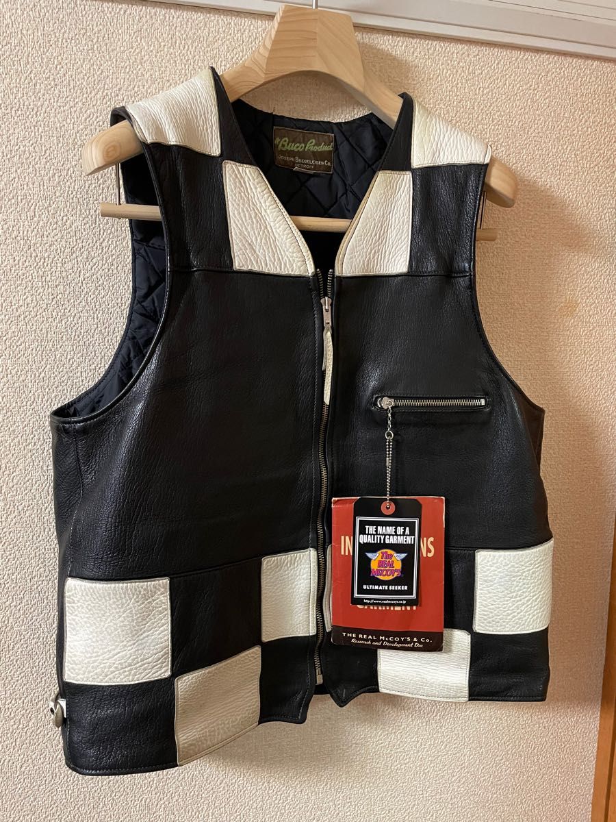 The REAL McCOY'S リアルマッコイズ BUCO DEERSKIN RACING VEST The REAL McCOY'S リアルマッコイズ BUCO DEERSKIN RACING VEST