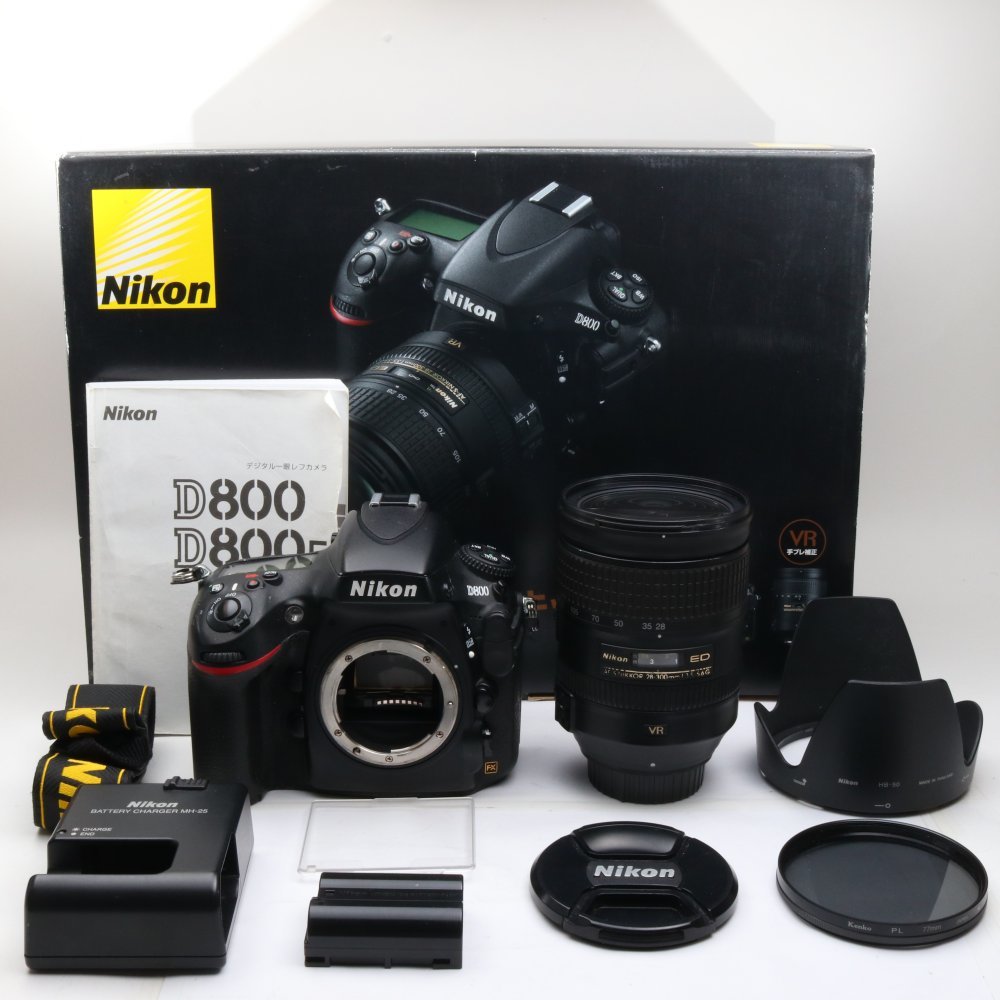 珍しい デジタル一眼レフカメラ Nikon D800 D800LK28-300 28-300mm付属