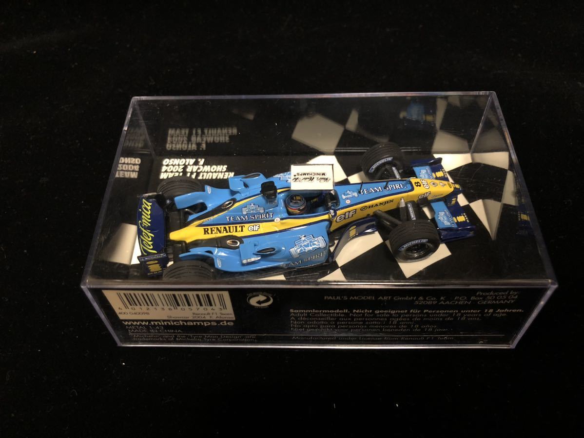 ミニチャンプス 1/43 RENAULT F1 TEAM SHOWCAR 2004 F.ALONSO LIMITED EDITION 2,304pcs.(400 040098)_画像6