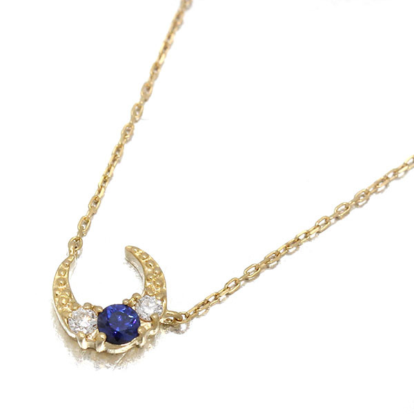 激安人気新品 スタージュエリー STAR JEWELRY 月モチーフ サファイア ダイヤモンド K18YG ネックレス 40cm D0.04ct ネックレス、ペンダント、チョーカー 激安人気新品 スタージュエリー STAR JEWELRY 月モチーフ サファイア ダイヤモンド K18YG ネックレス 40cm D0.04ct ネックレス、ペンダント、チョーカー