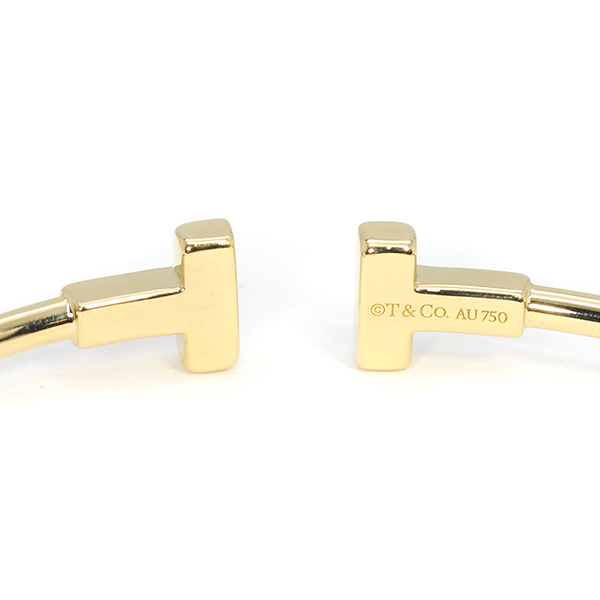 新品仕上げ済 ティファニー TIFFANY&CO. Tワイヤー Sサイズ K18YG
