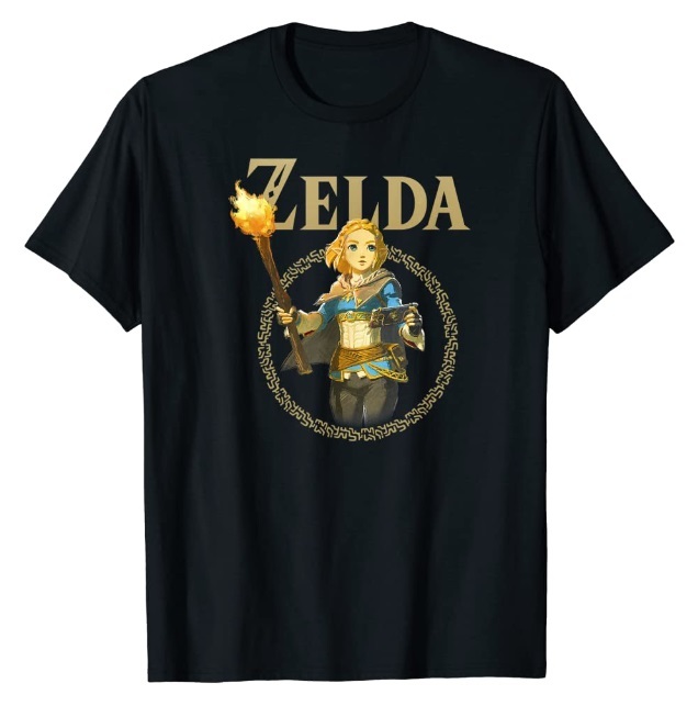 ゼルダの伝説 ★ ゼルダ 黒A Ｔシャツ 2XL