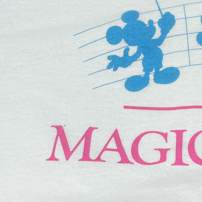80年代 Disney MAGIC MUSIC DAYS プリント リンガーTシャツ メンズM相当_画像8