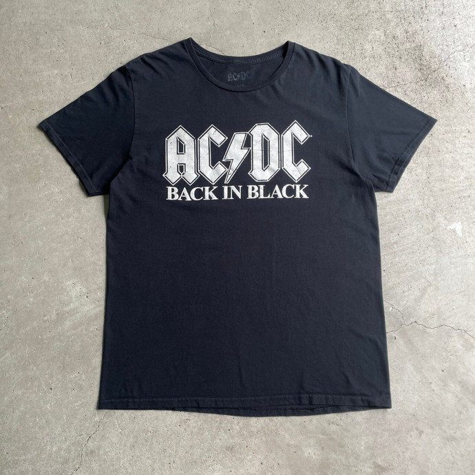 AC/DC エーシーディーシー BACK IN BLACK バンドTシャツ メンズLの画像2