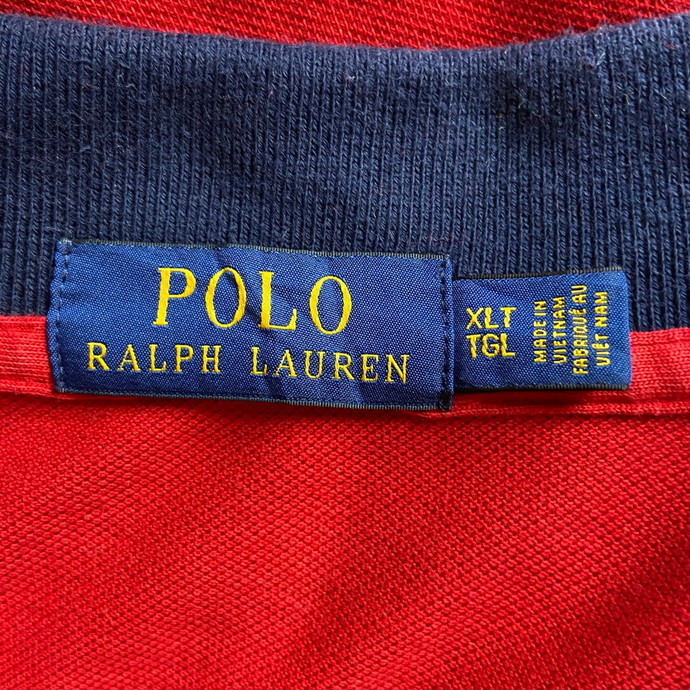 Polo Ralph Lauren ポロラルフローレン ビッグポニー 鹿の子 ポロシャツ メンズXLT_画像7