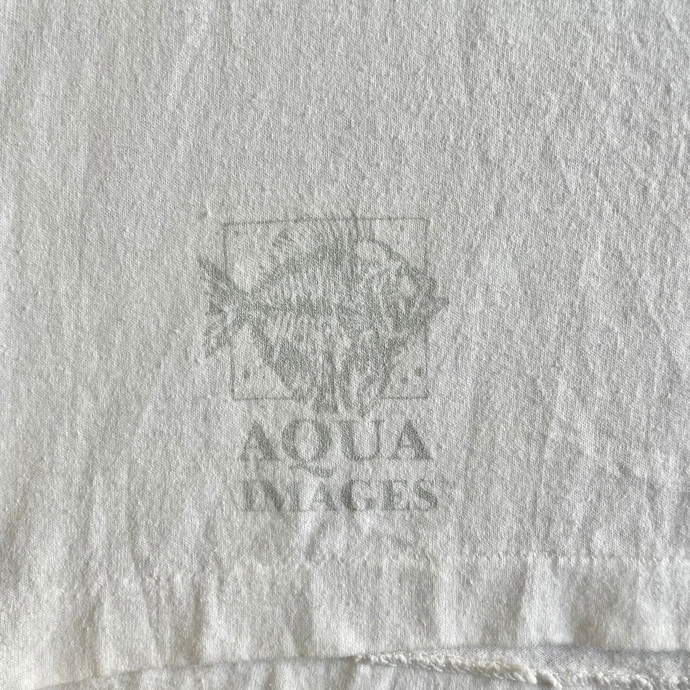 90年代 USA製 AQUA IMAGES JON Q WRIGHT ルアー フィッシング アート プリント Tシャツ メンズXL_画像5