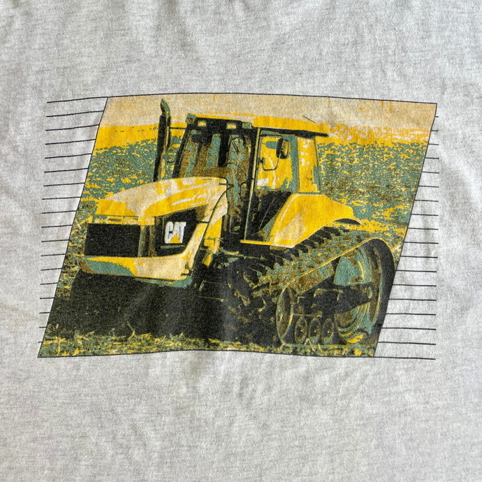 90年代 USA製 Caterpillar CAT キャタピラー 企業ロゴ 両面プリント Tシャツ メンズXL_画像6