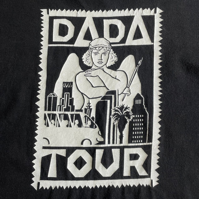 90年代 DADA TOUR アート バックプリントTシャツ メンズXLの画像1