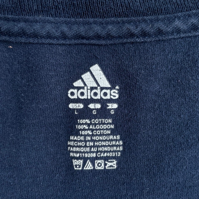 アディダス adidas ノートルダムフットボール カレッジチーム プリント Tシャツ メンズL_画像5