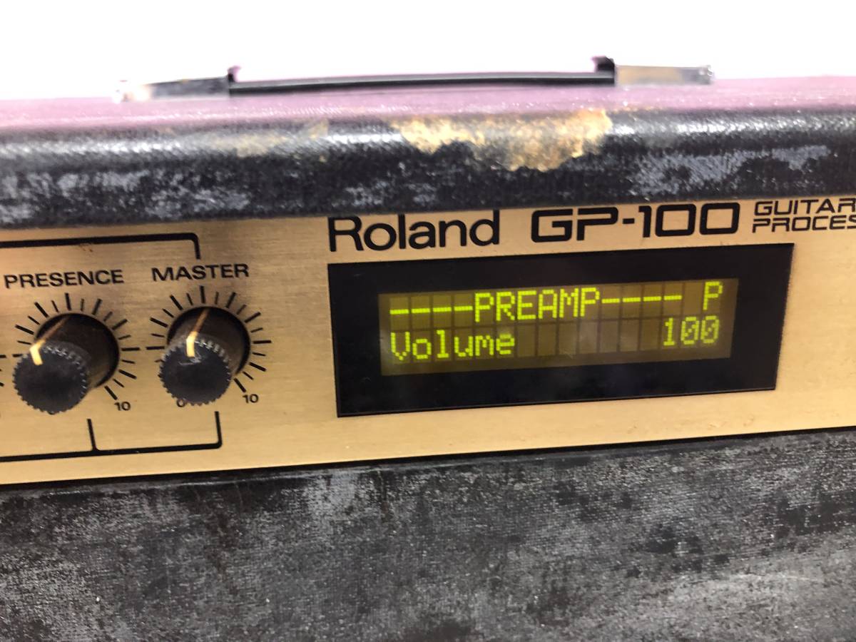 YU-1460　Roland GP-100 デジタルモデリング ギター プリアンプ プロセッサー ラック エフェクター スピーカー　音出し確認のみOK　MME_画像5