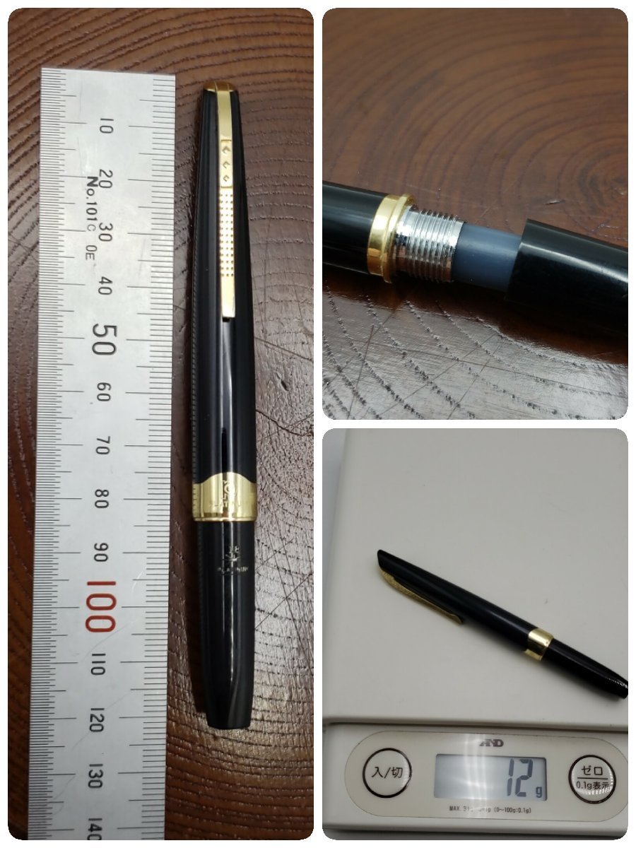 PLATINUM 万年筆 18K ジャンク 状態不明 筆記具 筆記用具 文具 ペン プラチナ万年筆 プラチナ萬年筆 老舗 アンティーク レトロ 【ラa1561】_画像7