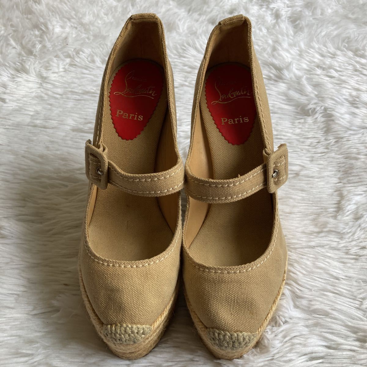 Christian Louboutin クリスチャンルブタン ウェッジソール ストラップ