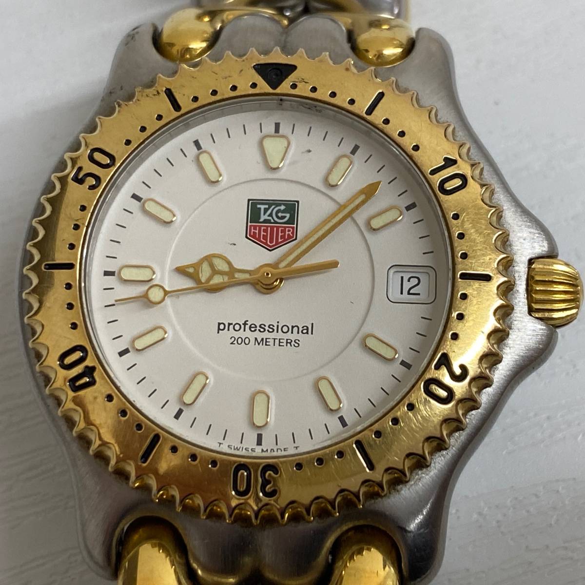 G0617 TAG HEUER タグホイヤー WG1122-K0 セル QZ メンズ 動作品